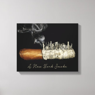 Lienzo Cigar Art, Poster de Nueva York, Cigar Print, Nyc