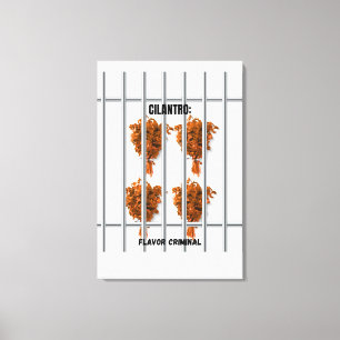 Lienzo Cilantro: Flavor Criminal - Gracioso Anti-Cilantro