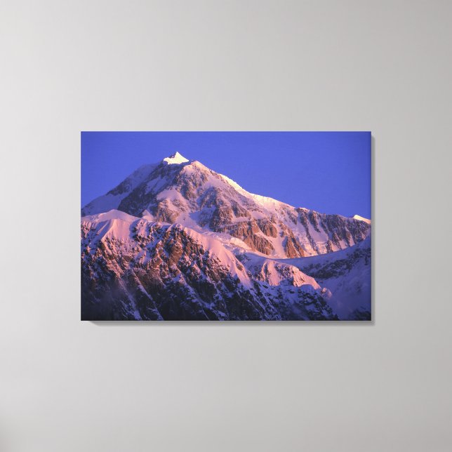 Lienzo Cima del pico Denali (Mt. McKinley) en (Anverso)