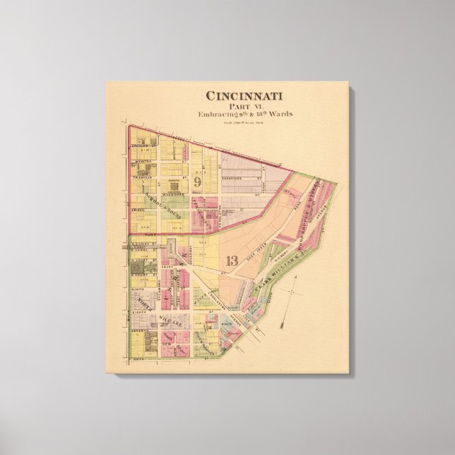 Lienzo Cincinnati, Ohio 5 (Anverso)