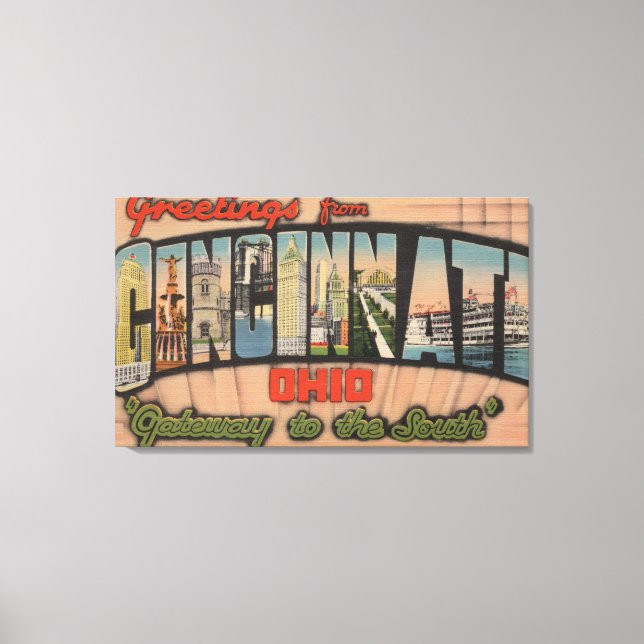 Lienzo Cincinnati, Ohio (Puerta al Sur) (Anverso)