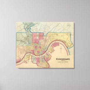 Lienzo Cincinnati, Ohio y sus alrededores