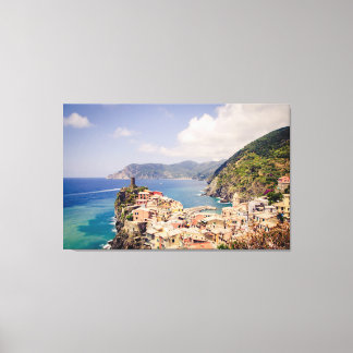 Lienzo Cinque Terre Italy, Vernazza Village Canvas Print