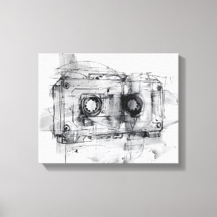 Lienzo Cinta de cassette vintage