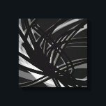 Lienzo Cintas abstractas en blanco y negro | Sombras y lu<br><div class="desc">Diseño moderno y elegante en blanco y negro con cintas abstractas en las sombras y la luz. Puede realizar el personalizar cambiando el color de fondo y/o de línea. Seleccione 'personalizar' y desplácese a la sección de capas para ver las imágenes y cambie el color de fondo o del borde...</div>