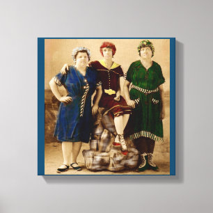 Lienzo circa 1910 Bellezas de baño de Atlantic City RPPC