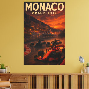 Lienzo Circuito del Gran Premio de Mónaco Circuit de Mona