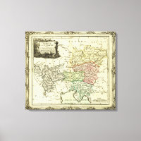 Círculo austriaco del Sagrado Mapa del Imperio Rom