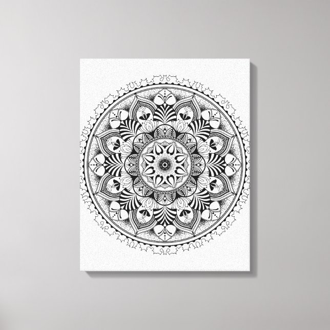 Lienzo Círculo de Mandala 6 (Anverso)