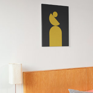 Lienzo Círculo equilibrado de mediados del siglo