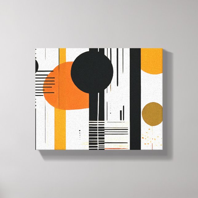 Lienzo círculos abstractos (Anverso)