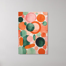 Lienzo Círculos de acuarela