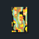 Lienzo Círculos de jazz retro Art Deco Nubes Patrón arcoi<br><div class="desc">Diseño de ilustracion Art Deco retro con semicírculos de repetición vintage, cuadrados y formas en muchos colores primaverales y geométricos brillantes y patrones geométricos. Parte de una colección de composiciones decorativas de A. Garcelon, producida en la técnica de esténcil de pochoir de los "2000 ruidosos". Estos diseños muestran algunas de...</div>