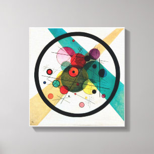Lienzo Círculos en un círculo de Wassily Kandinsky