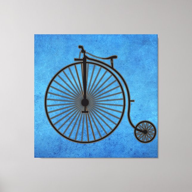 Lienzo Circus Bicicleta Penny Farthing sobre Pergamino Az (Anverso)