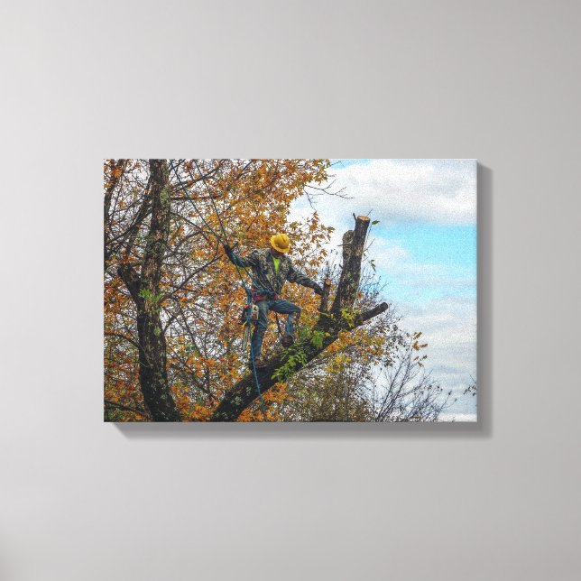 Lienzo Cirujano de árbol (Anverso)