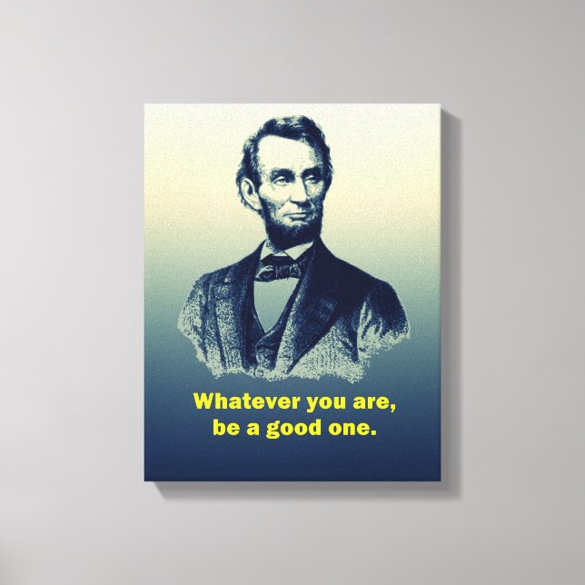 Lienzo Cita de Abraham Lincoln (Anverso)