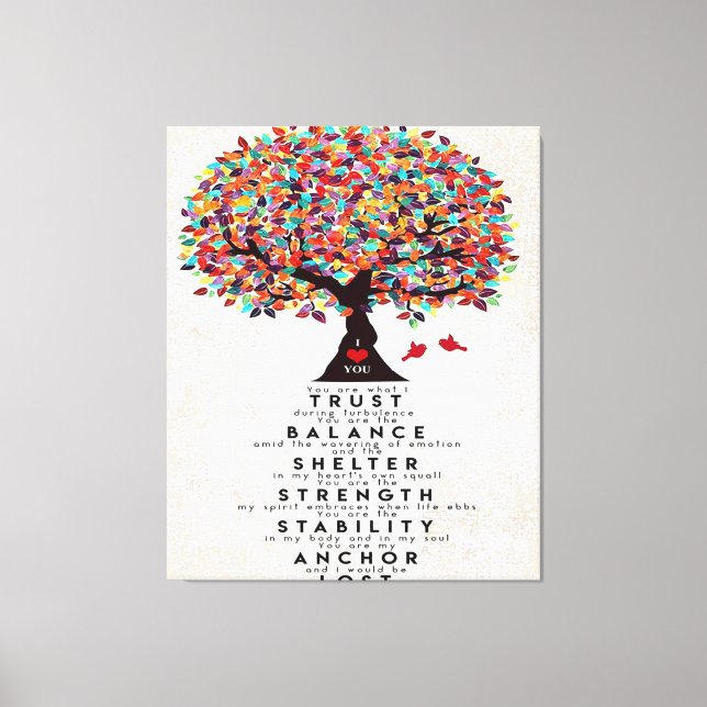 Lienzo Cita de amor para marido | Lovely Gift (Anverso)