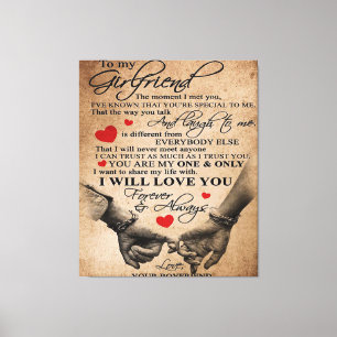 Lienzo Cita De Amor Para Novia   Mejor Regalo Para La Esp