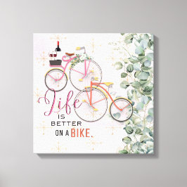 Lienzo Cita de bicicleta