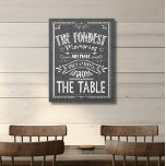 Lienzo Cita de familia rusa en tablón blanco negro<br><div class="desc">Nada une a la gente como una comida familiar. Ahora puedes celebrar los tiempos felices y los recuerdos con este falso cartel de arte de pizarra. Este letrero, creado como arte de tiza, es perfecto para añadir una zona de comedor de época, de campo o de granja. Hace un gran...</div>