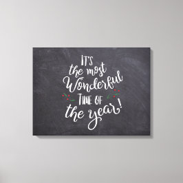 Lienzo Cita de los Navidades de la época más maravillosa 