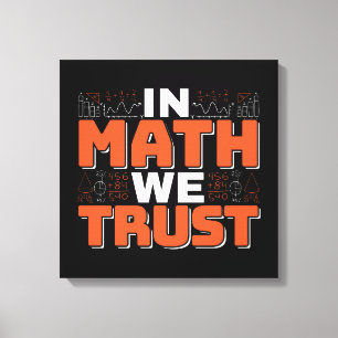Lienzo Cita de profesor de matemáticas - En Matemáticas C