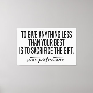 Lienzo Cita de Steve Prefontaine