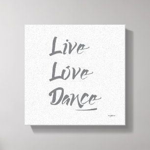 Lienzo Cita de texto de Gris de AMOR VIVO DANCE