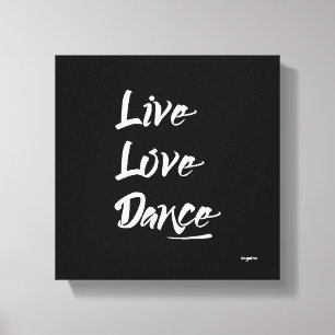 Lienzo Cita de texto en blanco de AMOR VIVO DANCE