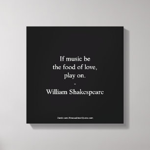 Lienzo Cita de William Shakespeare - Amor