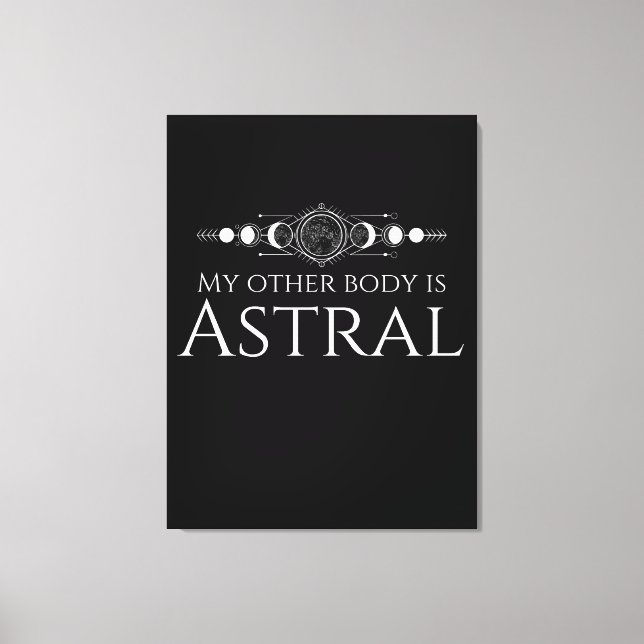 Lienzo Cita Divertida del Proyecto Astral (Anverso)