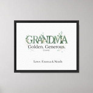 Lienzo Cita dorada generosa y grandiosa personalizada par