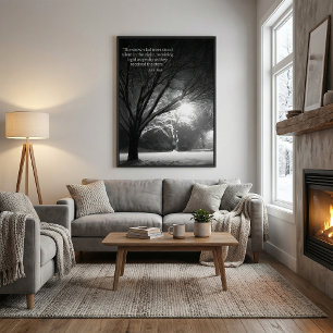 Lienzo cita inspiradora de la naturaleza John Muir estira