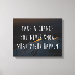 Lienzo Cita Motivacional De Oportunidad