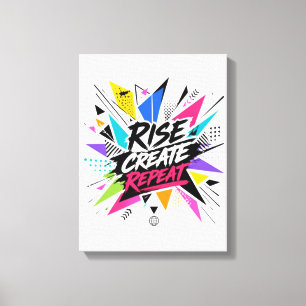 Lienzo Cita Motivacional Inspiradora Crear Repetir Ascend