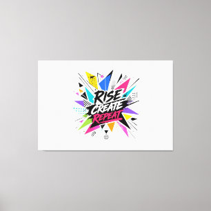 Lienzo Cita Motivacional Inspiradora Elevar Crear Repetir