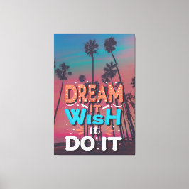 Lienzo Cita motivacional Sueño Que Desee Hacerlo