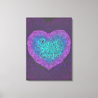 Lienzo Cita positiva perfectamente imperfecta