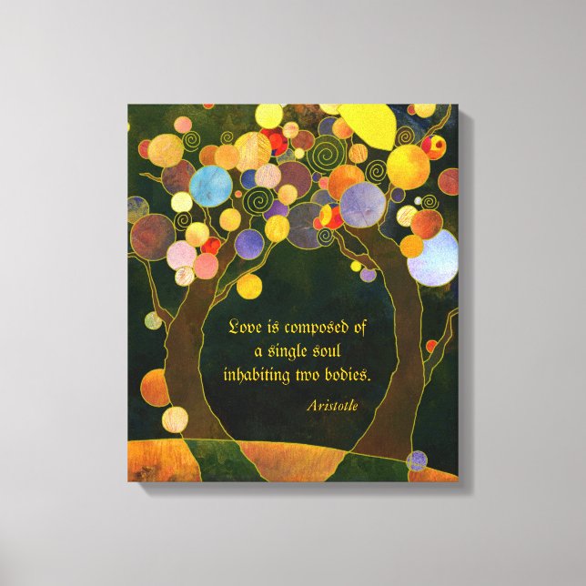 Lienzo Cita romántica de amor regalo Boda (Anverso)