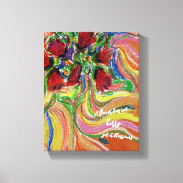 Lienzo Cita "una flor no se apresura, pero florece"