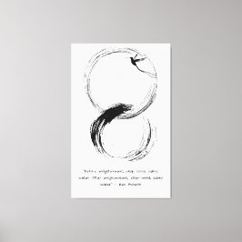 Lienzo Cita Zen: Sabiduría y meditación