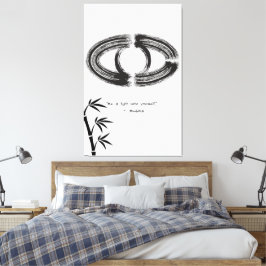 Lienzo Cita Zen: Sabiduría y meditación