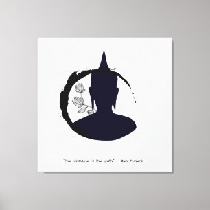 Lienzo Cita Zen: Sabiduría y meditación