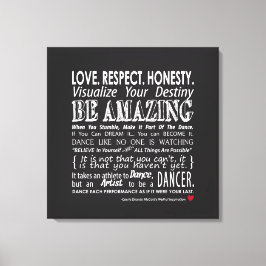 Lienzo Citas de baile Inspirador de Carrie 12x12