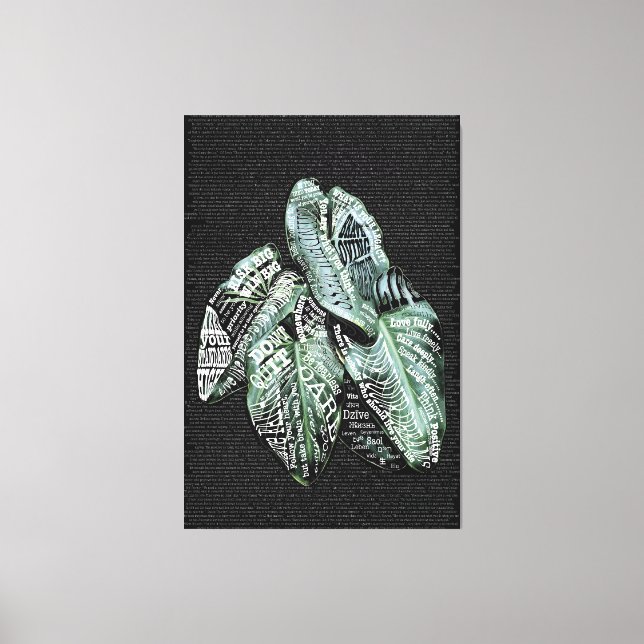 Lienzo Citas de LIFE motivacionales inspiradoras (Anverso)