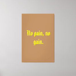 Lienzo Citas De Motivación De GIMNASIO Y Marrón Claro