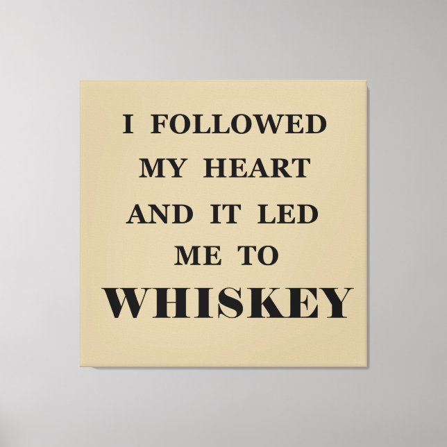 Lienzo Citas de whisky divertidas con humor y declaracion (Anverso)