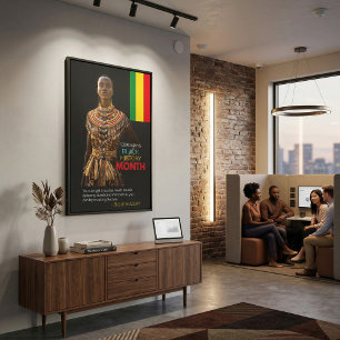 Lienzo Citas del Mes de la Historia Negra  África