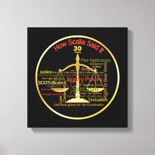 Lienzo Citas del Tribunal Supremo de Antonin Scalia -
